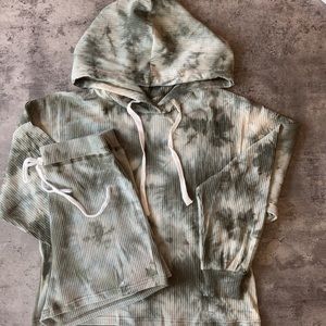 Tie Dye hoodie & short set